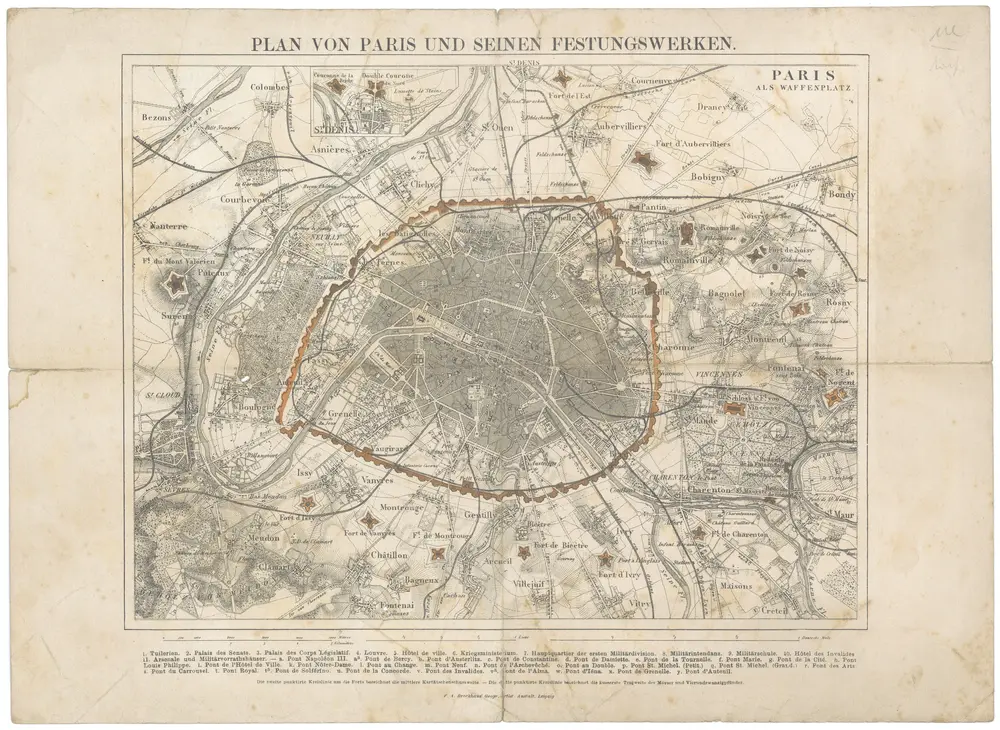 Voorbeeld van de oude kaart