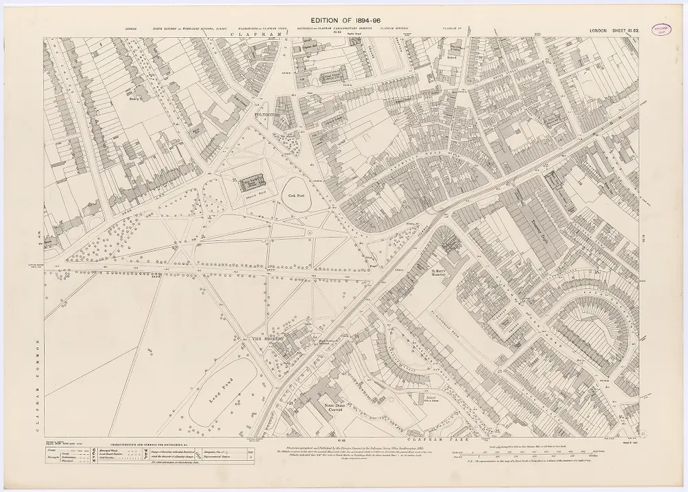 Old maps of Clapham