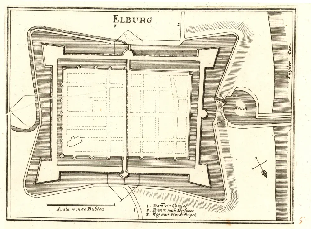 Voorbeeld van de oude kaart