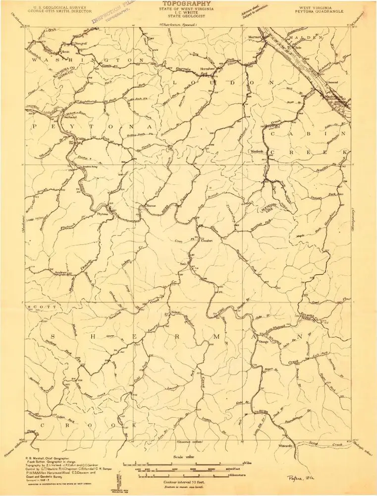 Voorbeeld van de oude kaart