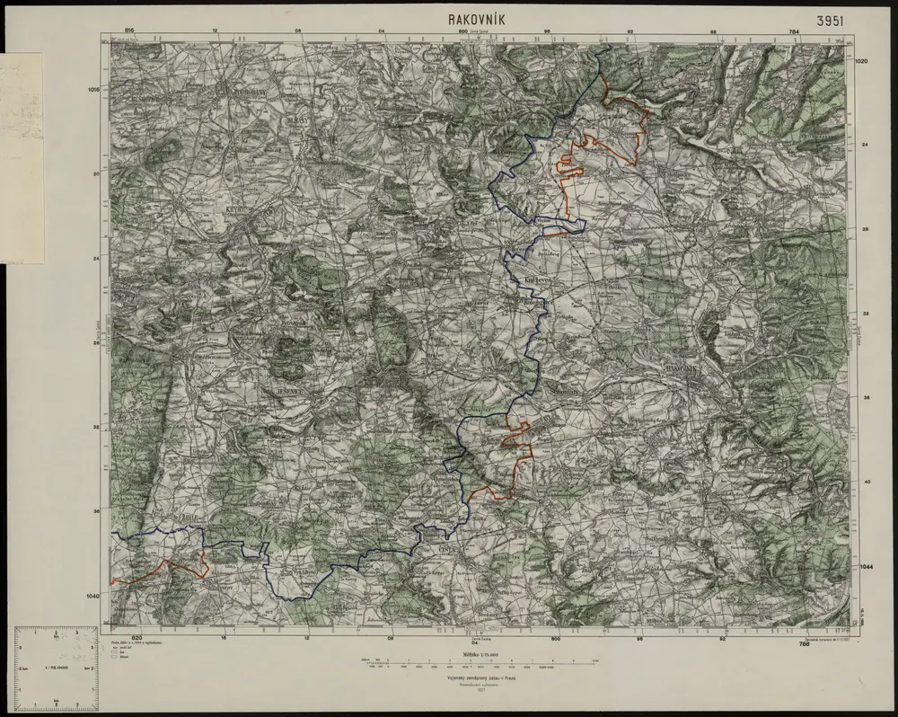 Voorbeeld van de oude kaart