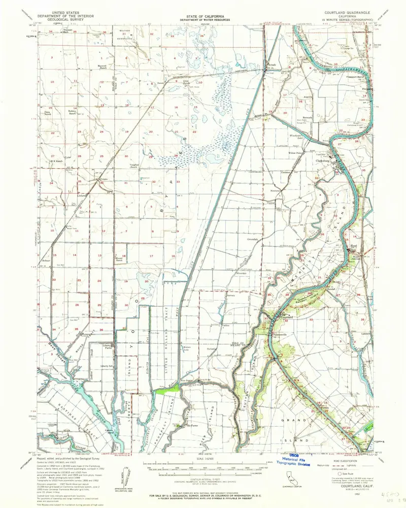 Voorbeeld van de oude kaart