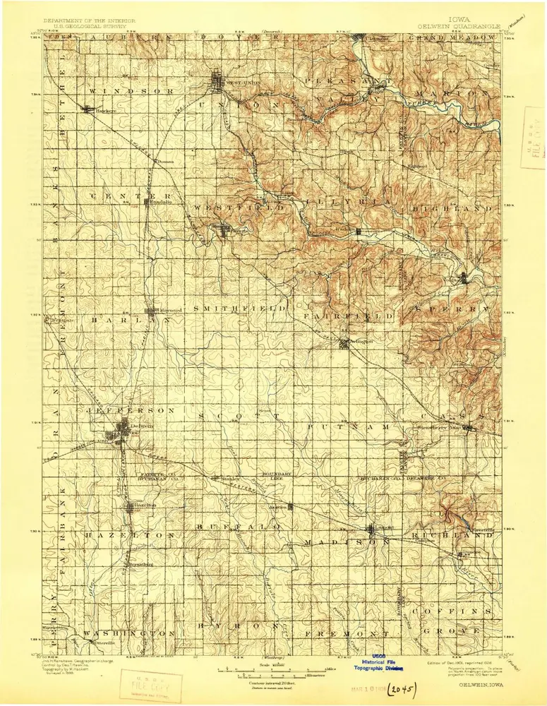 Voorbeeld van de oude kaart