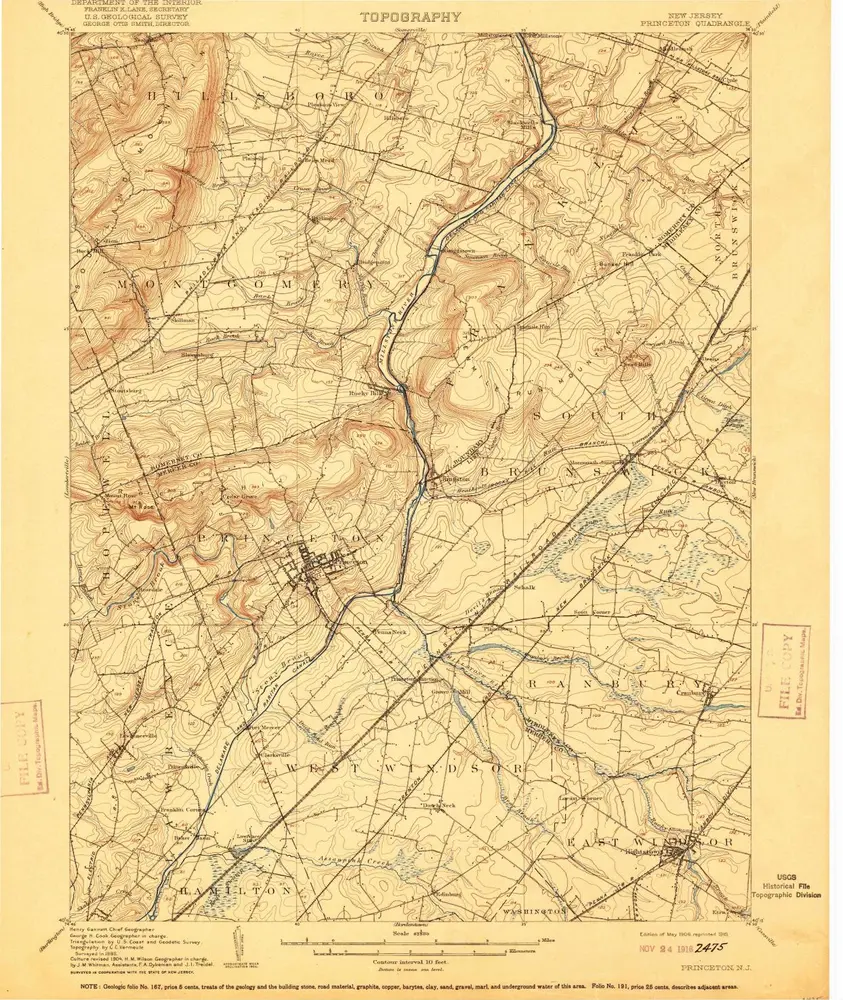 Voorbeeld van de oude kaart