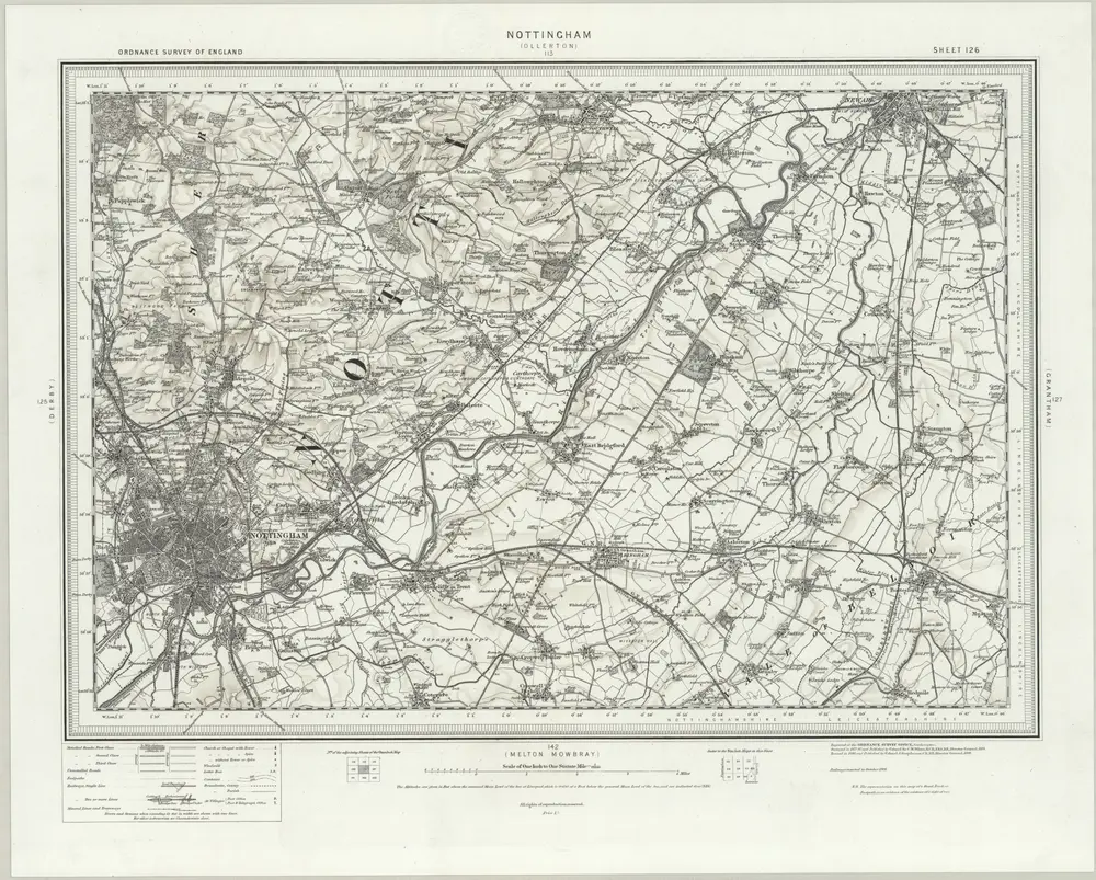 Voorbeeld van de oude kaart