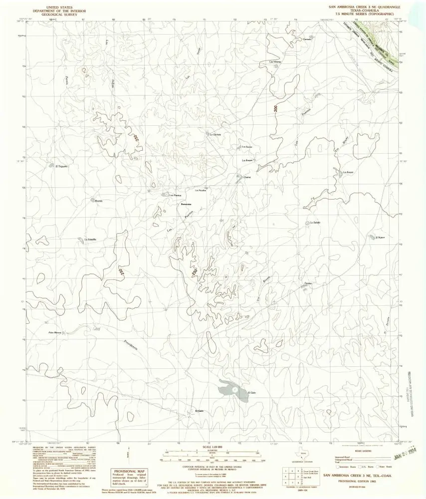 Voorbeeld van de oude kaart