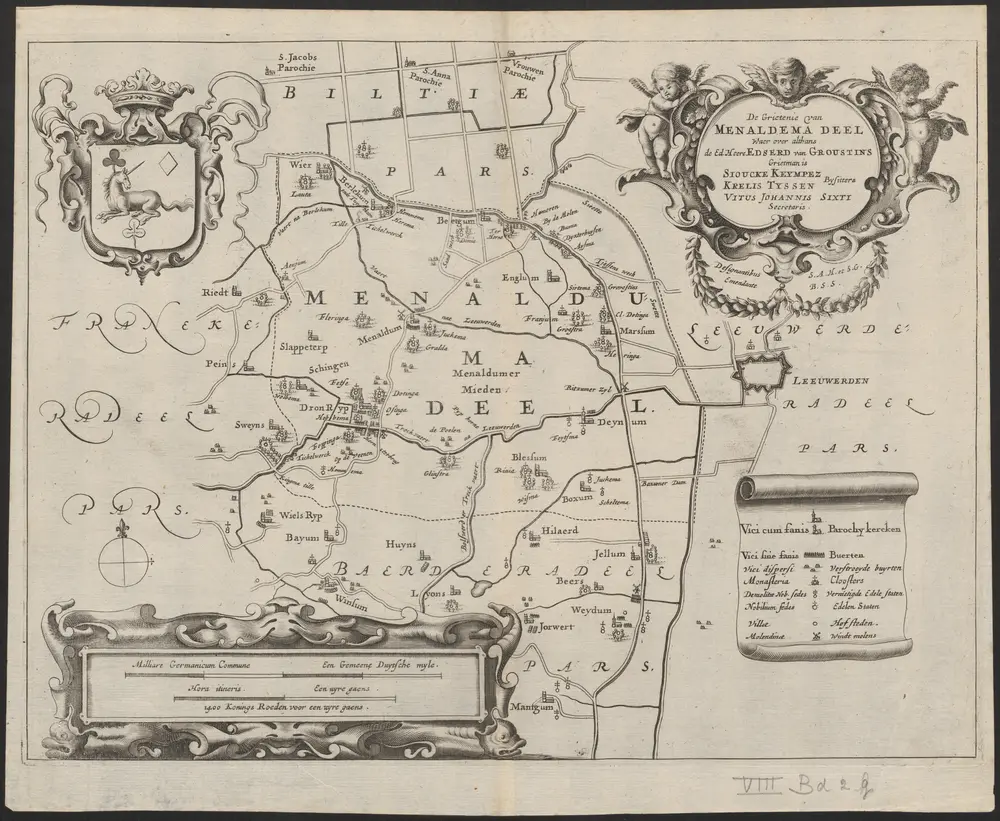 Voorbeeld van de oude kaart