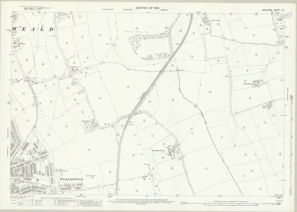 Voorbeeld van de oude kaart