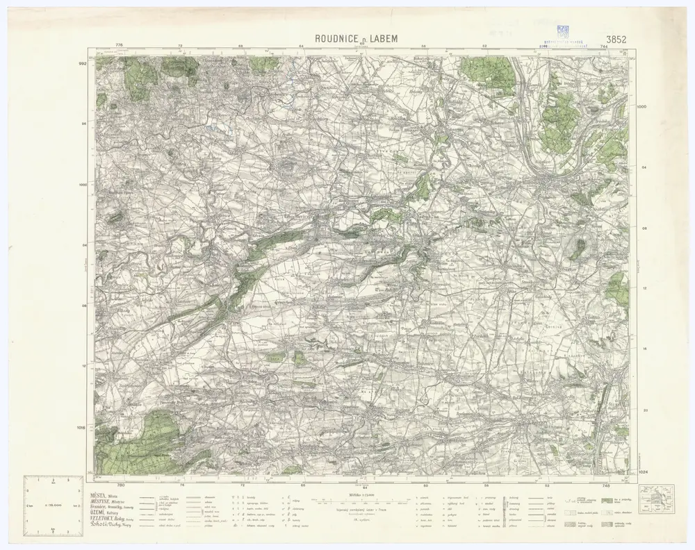 Voorbeeld van de oude kaart