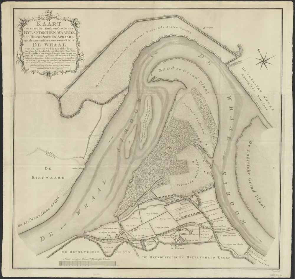 Voorbeeld van de oude kaart