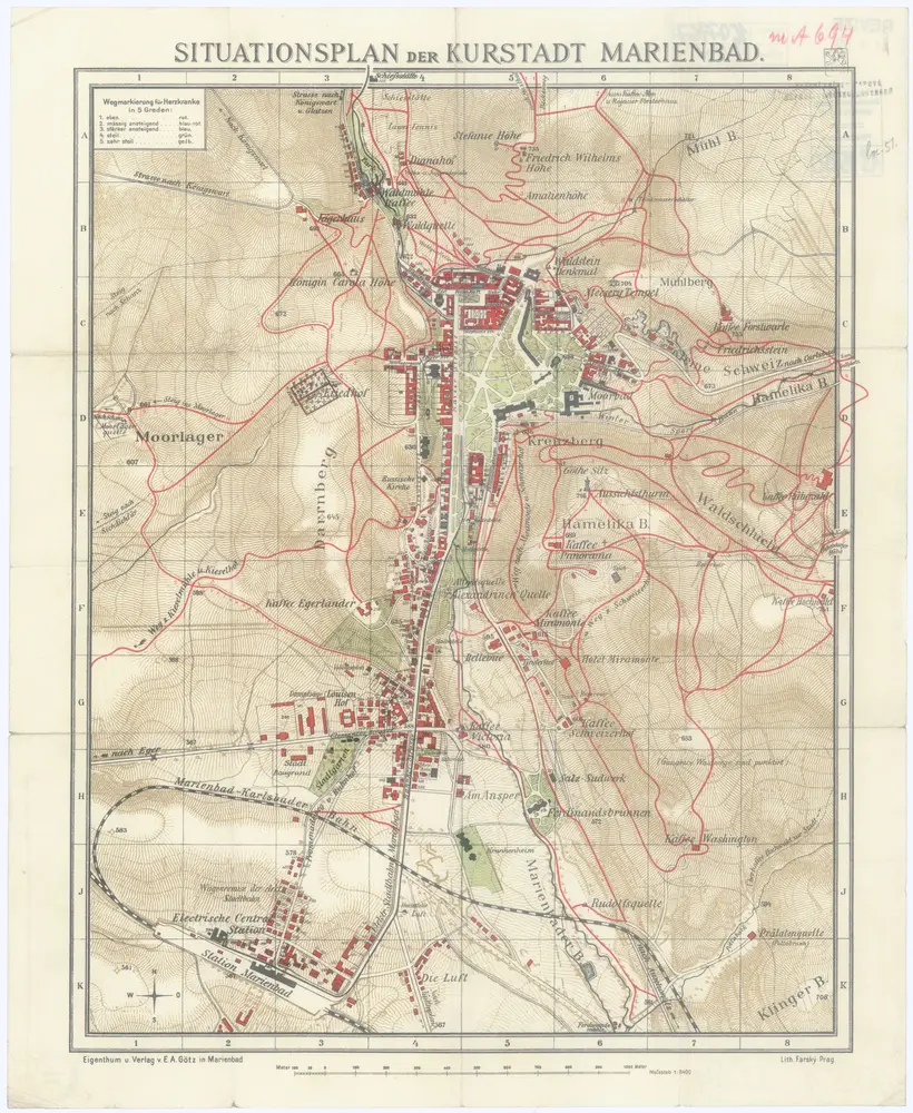 Voorbeeld van de oude kaart