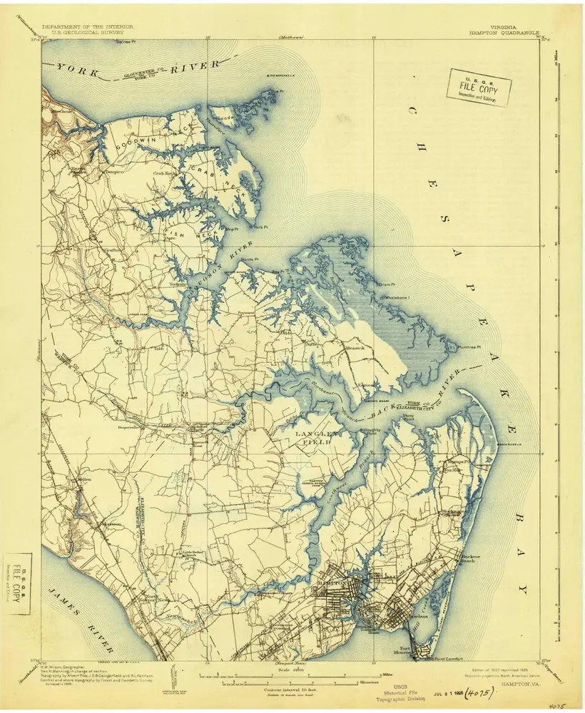 Voorbeeld van de oude kaart