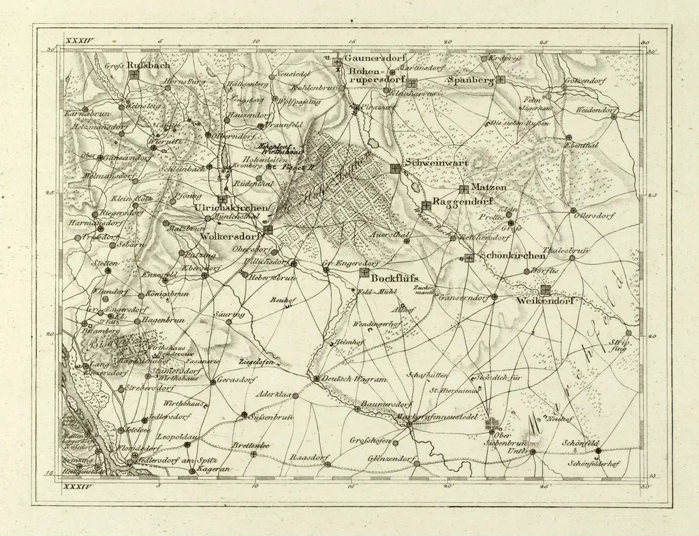 Voorbeeld van de oude kaart