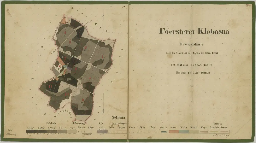 Voorbeeld van de oude kaart