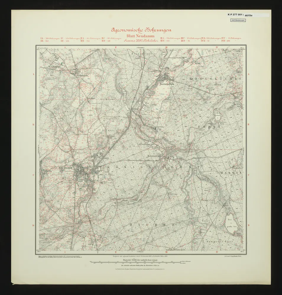 Voorbeeld van de oude kaart