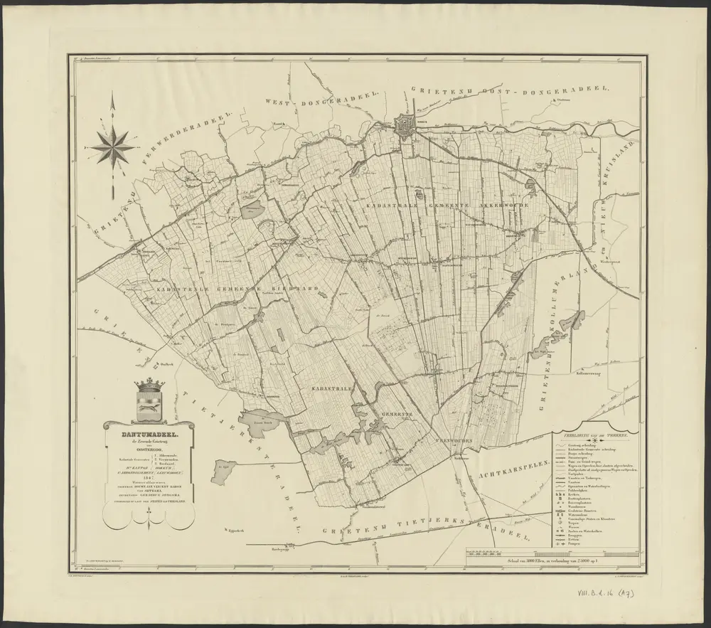 Voorbeeld van de oude kaart