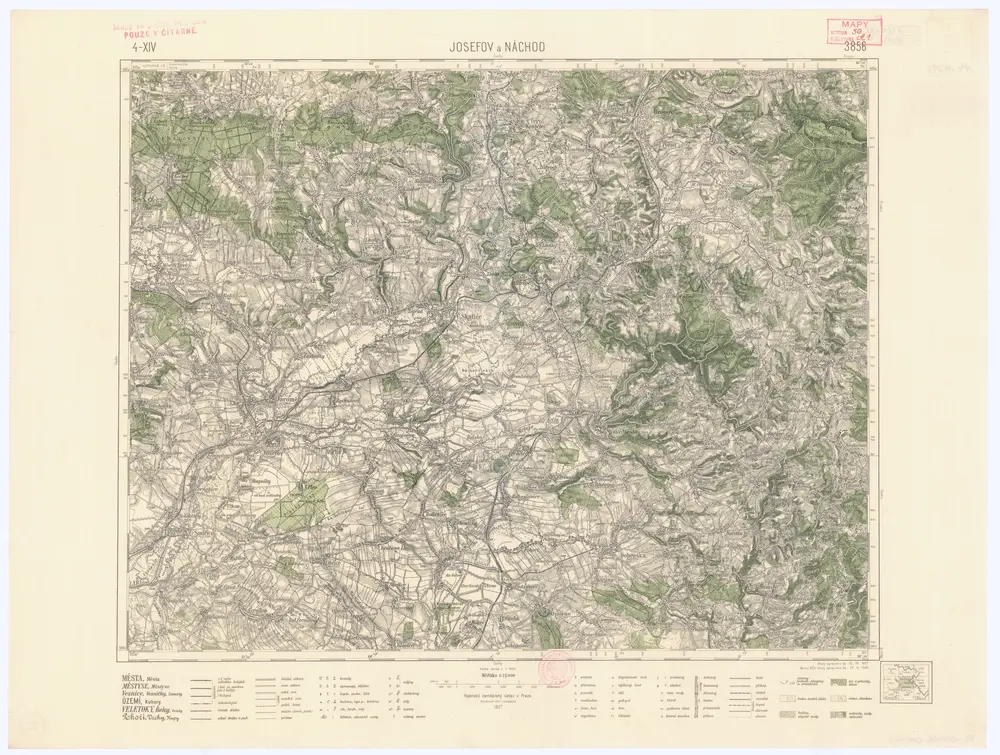 Voorbeeld van de oude kaart