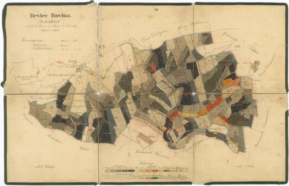 Voorbeeld van de oude kaart