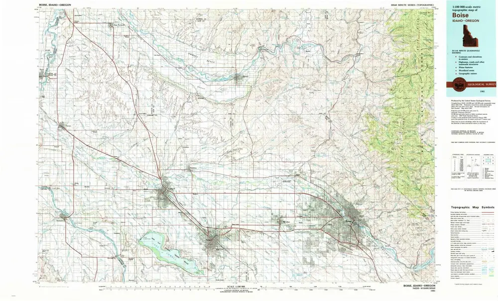 Voorbeeld van de oude kaart