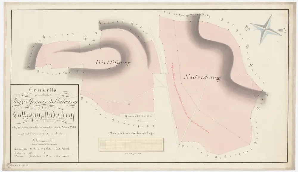 Voorbeeld van de oude kaart