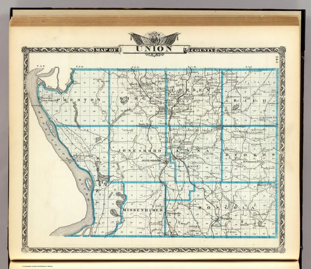 Map of Union County.