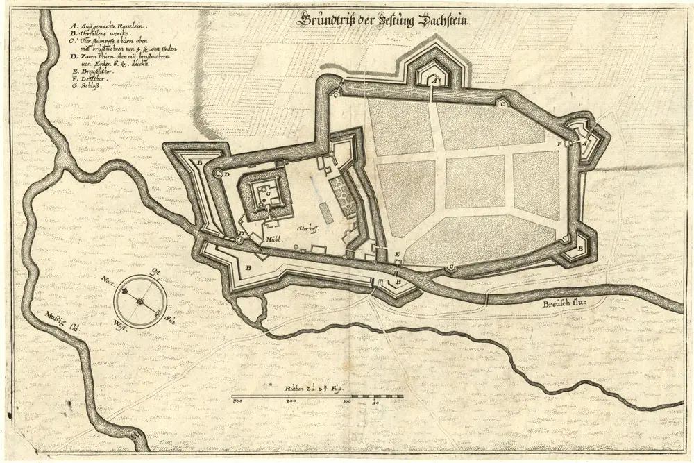 Voorbeeld van de oude kaart