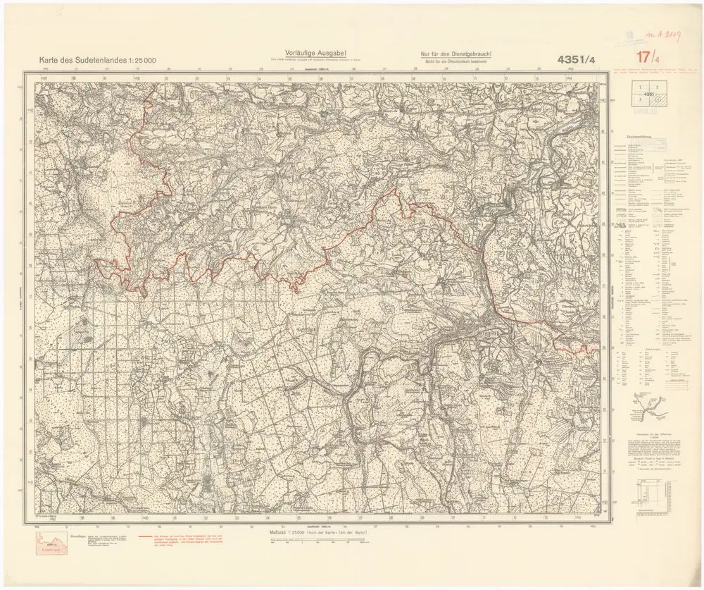 Voorbeeld van de oude kaart