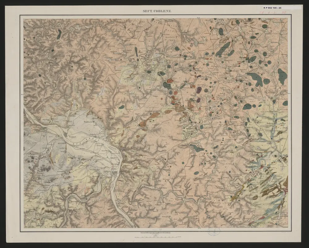 Voorbeeld van de oude kaart