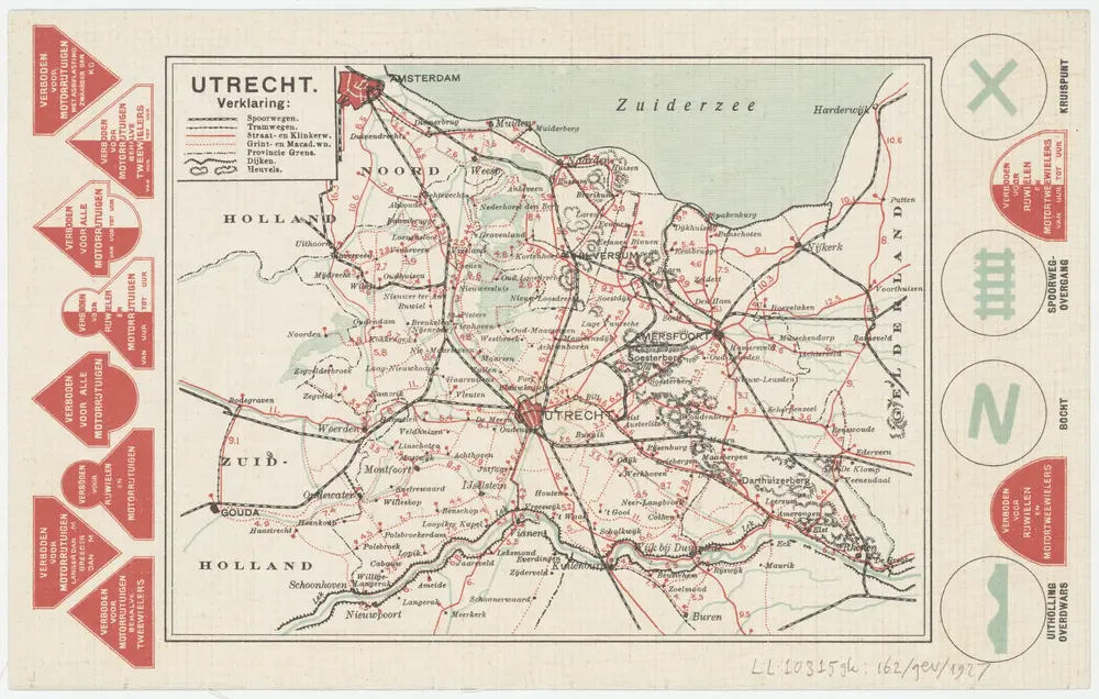 Voorbeeld van de oude kaart