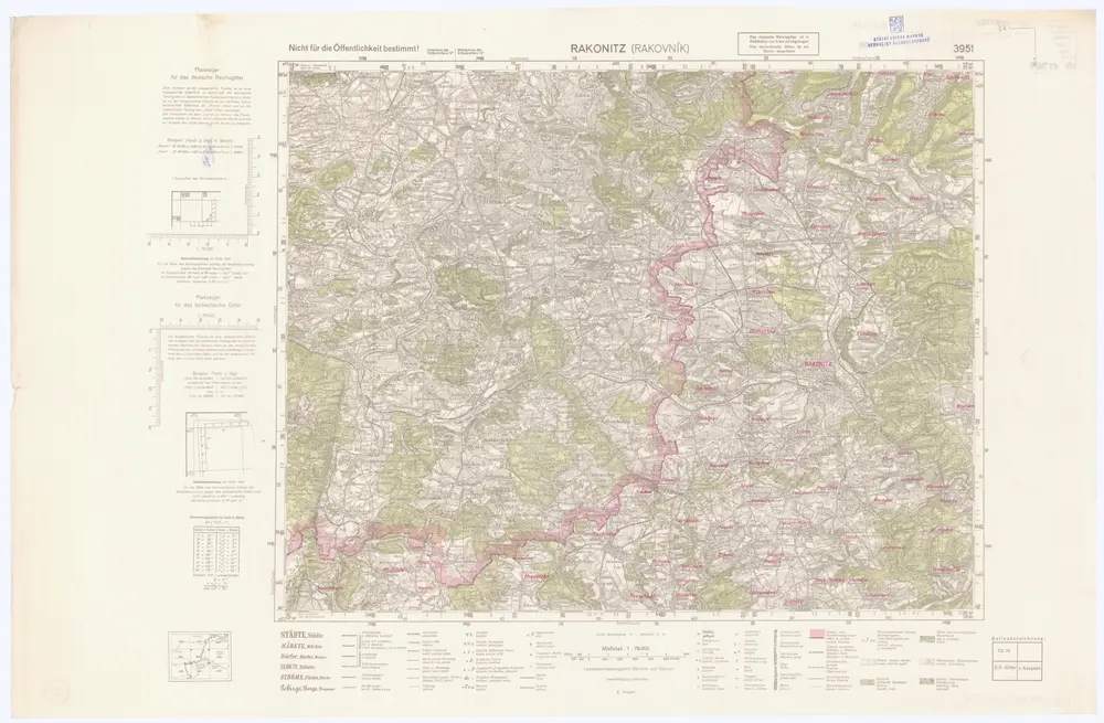 Voorbeeld van de oude kaart