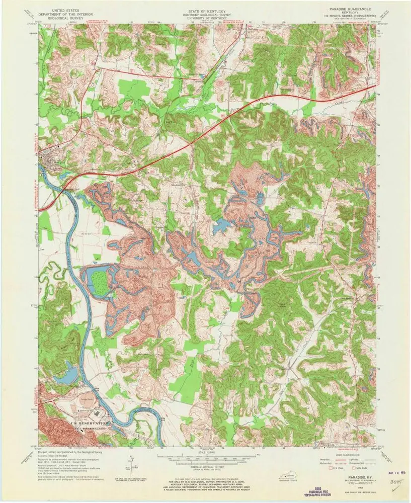 Voorbeeld van de oude kaart