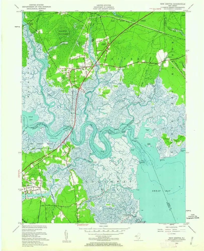 Voorbeeld van de oude kaart