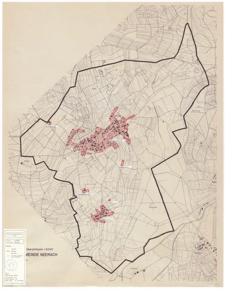 Voorbeeld van de oude kaart