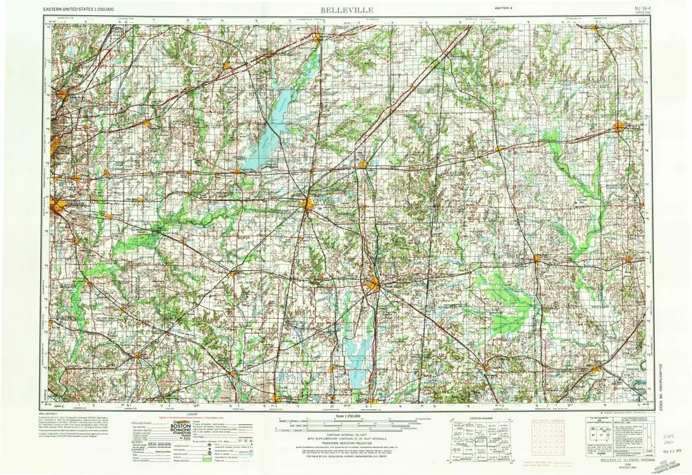 Voorbeeld van de oude kaart