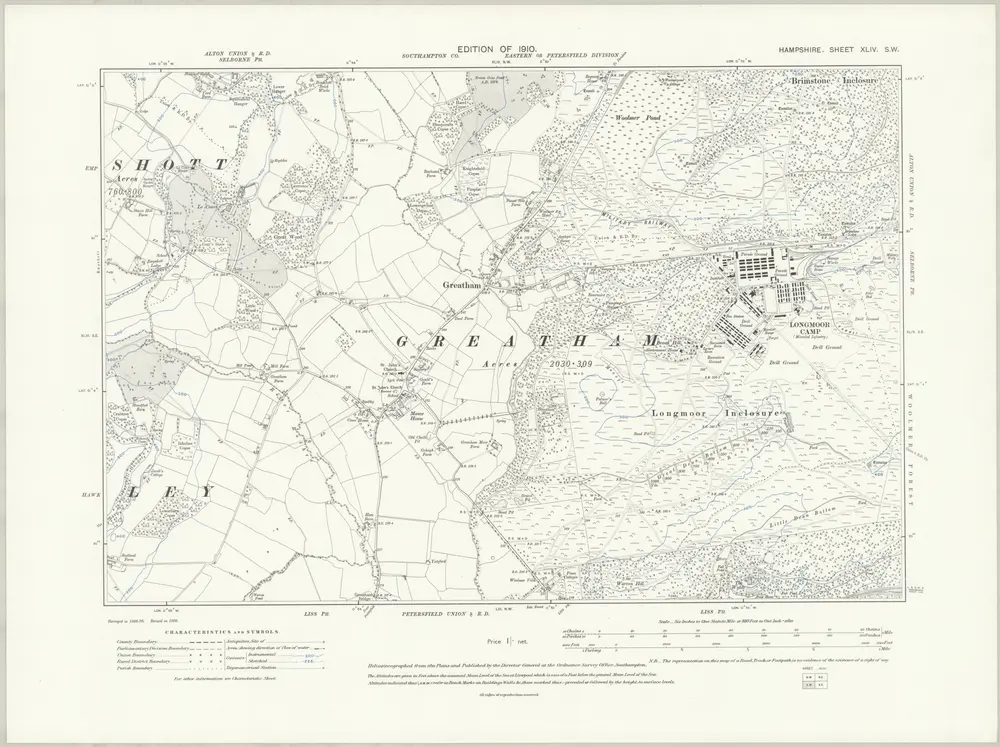 Voorbeeld van de oude kaart