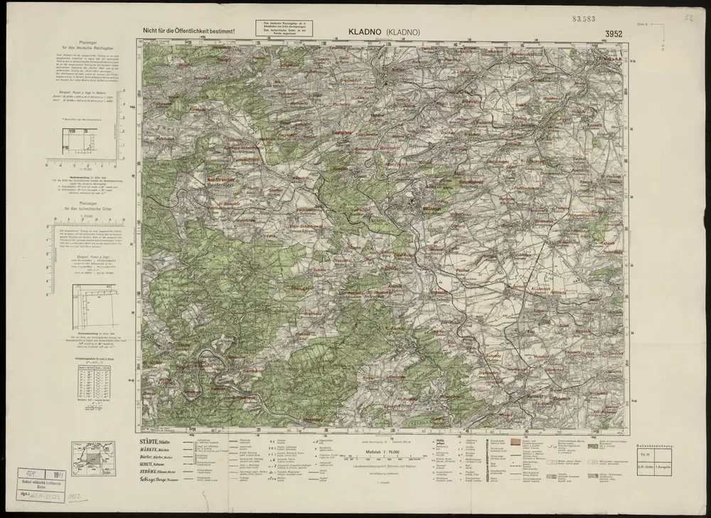 Voorbeeld van de oude kaart