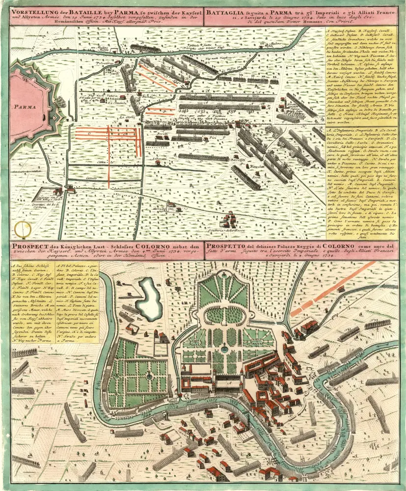 Voorbeeld van de oude kaart