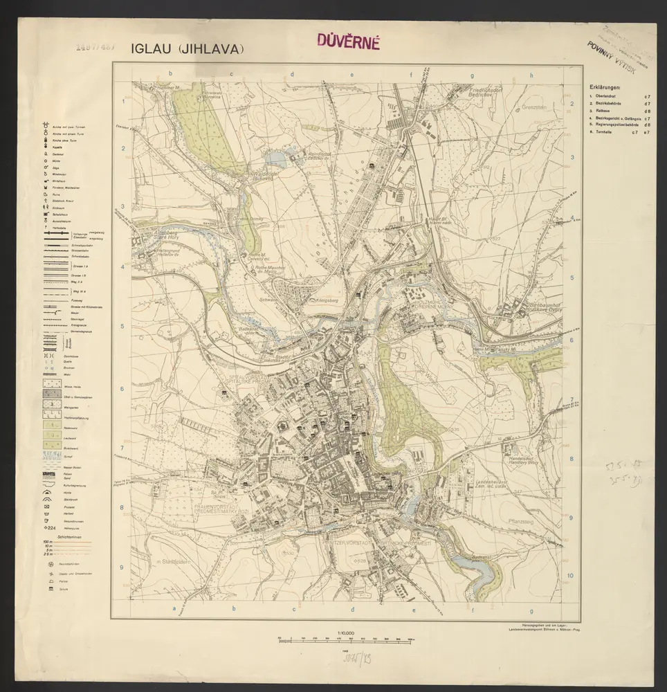 Voorbeeld van de oude kaart