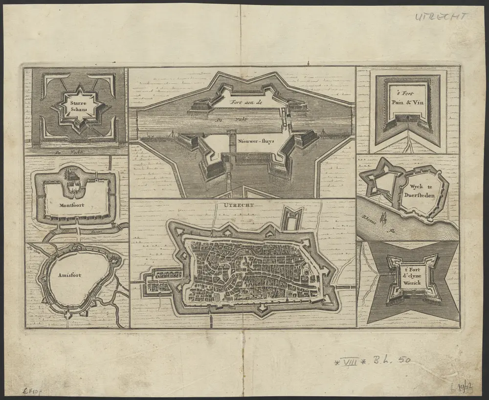 Voorbeeld van de oude kaart