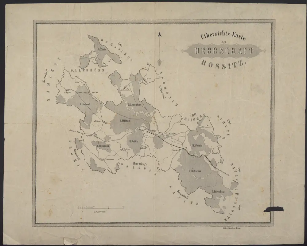 Voorbeeld van de oude kaart