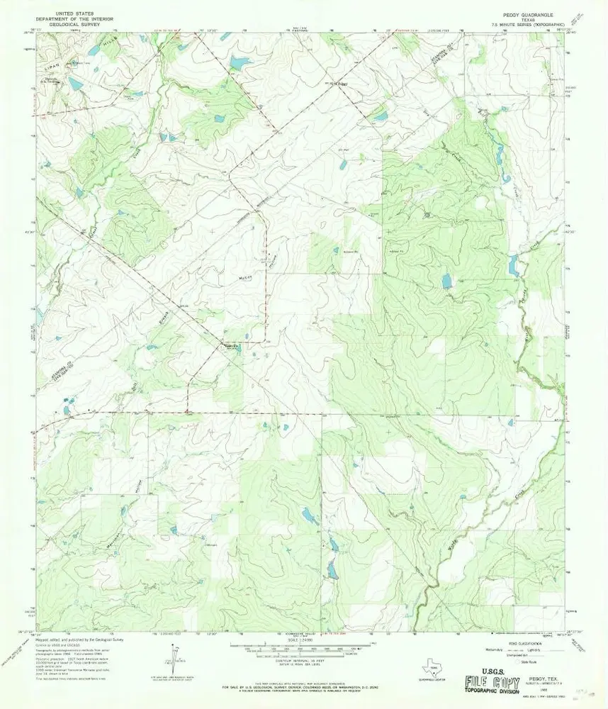 Voorbeeld van de oude kaart