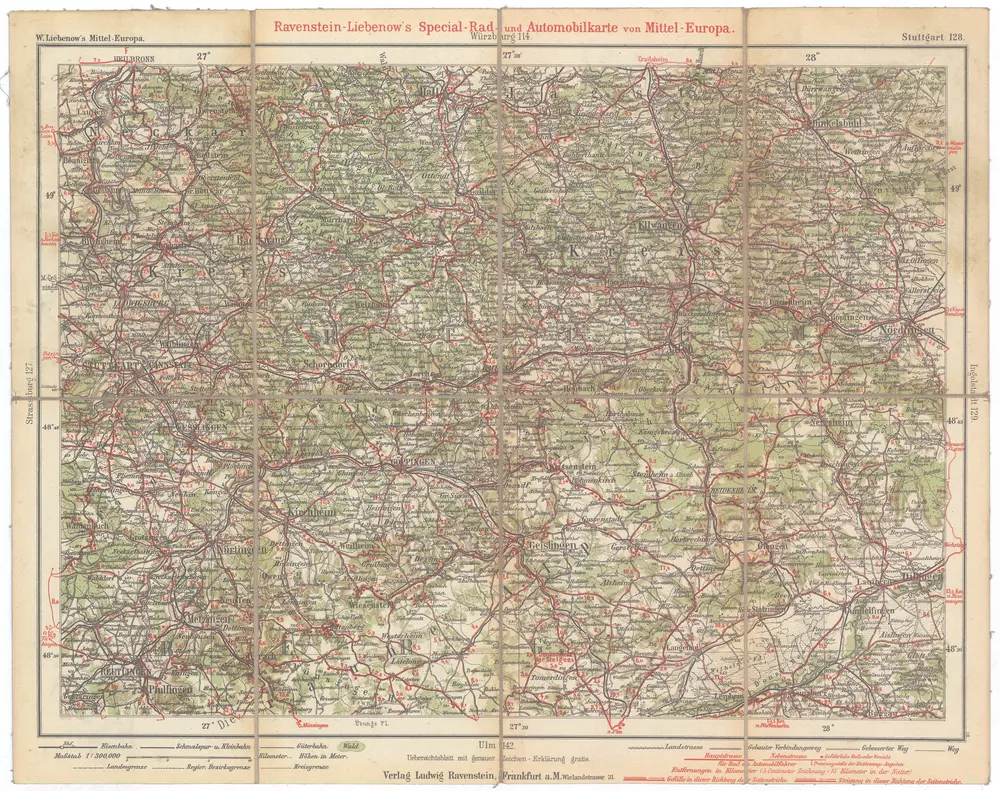 Voorbeeld van de oude kaart