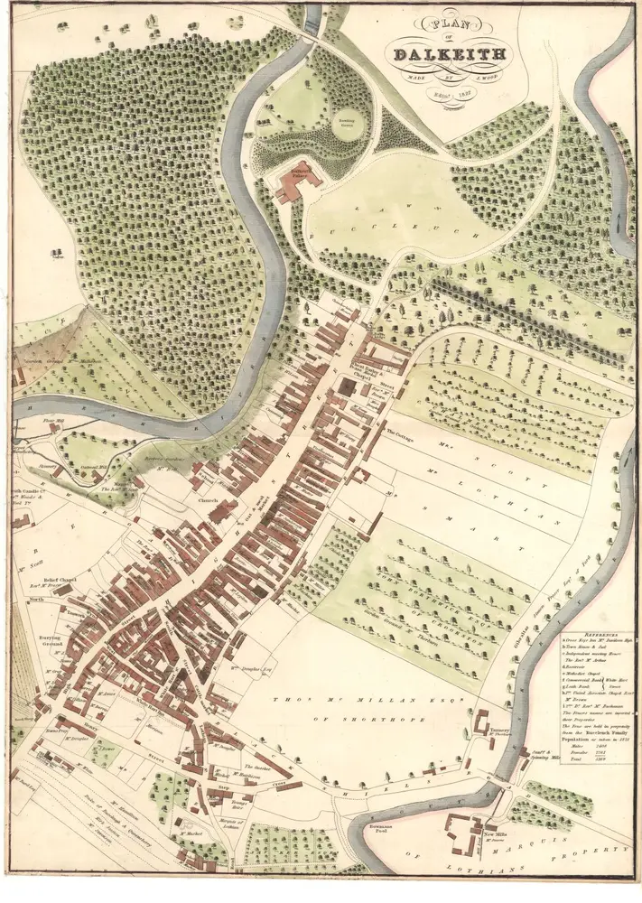 Plan of Dalkeith