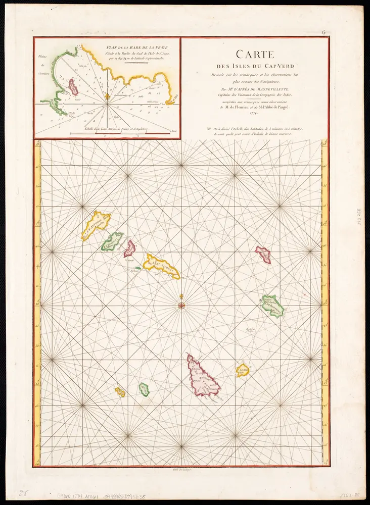 Voorbeeld van de oude kaart