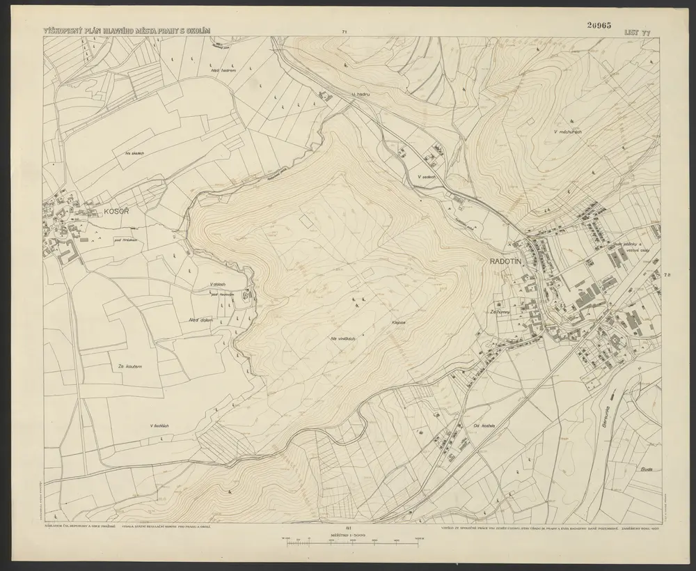 Voorbeeld van de oude kaart