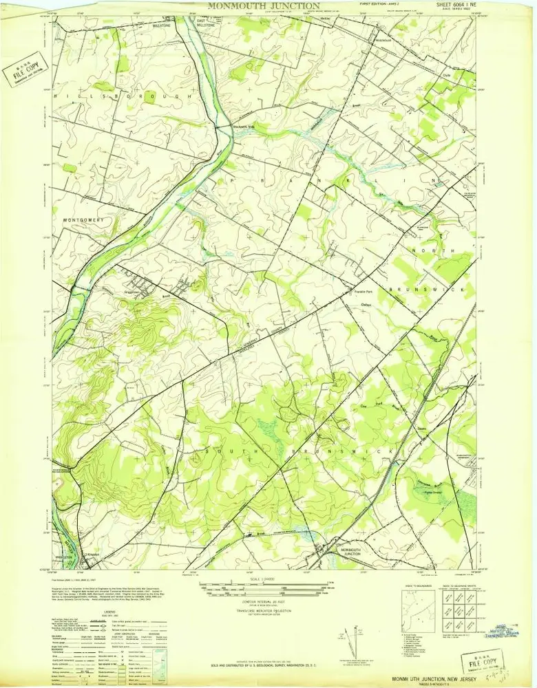 Voorbeeld van de oude kaart