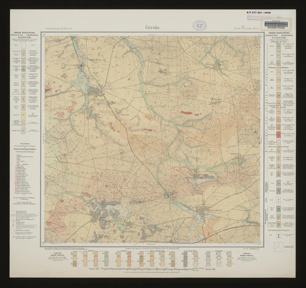 Voorbeeld van de oude kaart