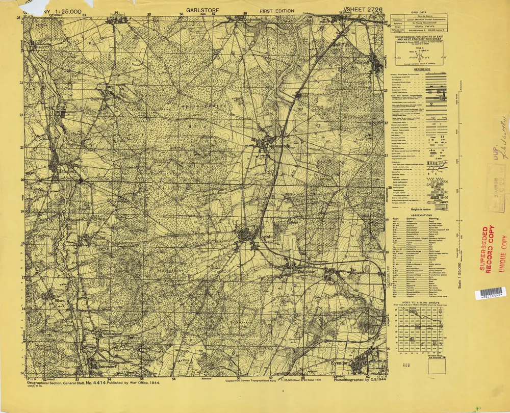 Aperçu de l'ancienne carte