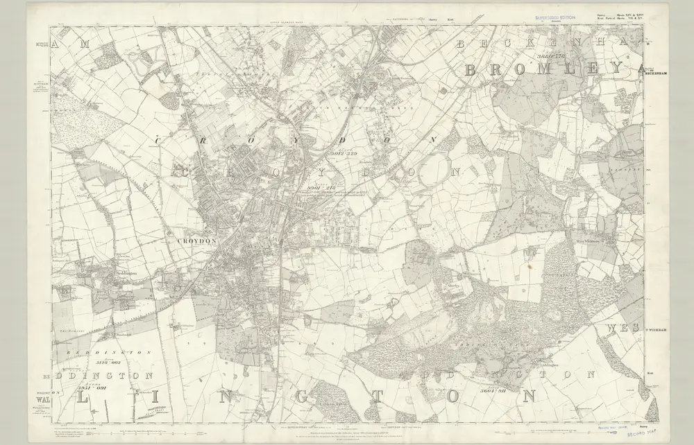 Voorbeeld van de oude kaart