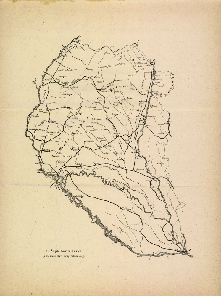 Voorbeeld van de oude kaart